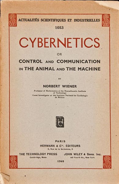 A French printing of Cybernetics, by Norbert Wiener, 1948 (monoskop.org)