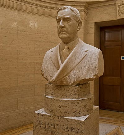 Bust of James Caird, marble sculpture by Reid Dick, 1937, Caird Rotunda, National Maritime Museun, Greenwich (rmg.co.uk)