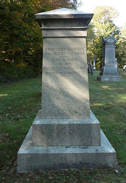 Tombstone for Ebenezer Emmons, Middlefield Center Cemetery, Middlefield, Mass. (findagrave.com)
