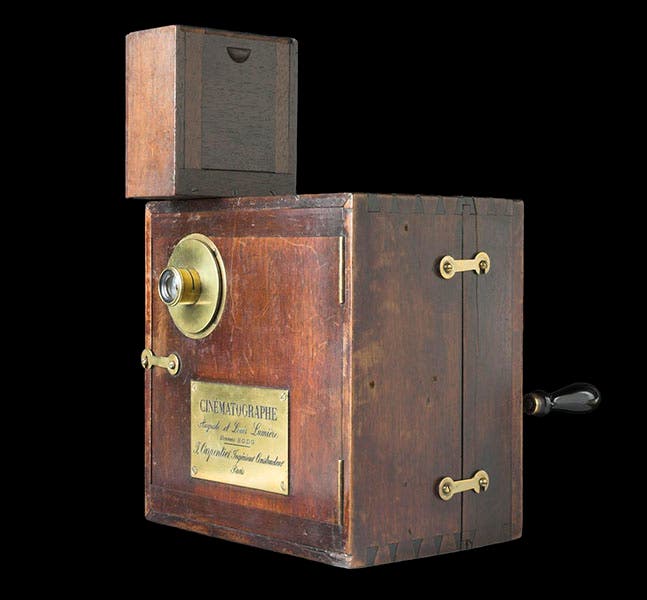 An original Lumière Cinématographe, on display in the Science Museum, London (sciencemuseumgroup.org.uk)