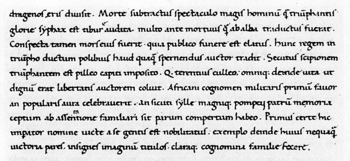 A sample of the handwriting of Poggio Bracciolini (Wikimedia Commons)