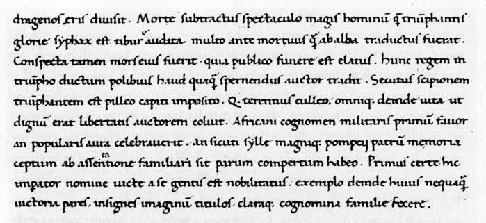 A sample of the handwriting of Poggio Bracciolini (Wikimedia Commons)