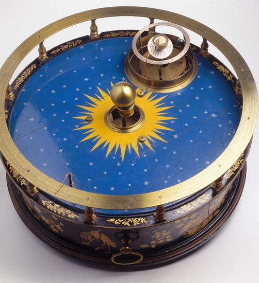 The original orrery, built by James Rowley, 1712, now in Science Museum, London (sciencemuseum.org)