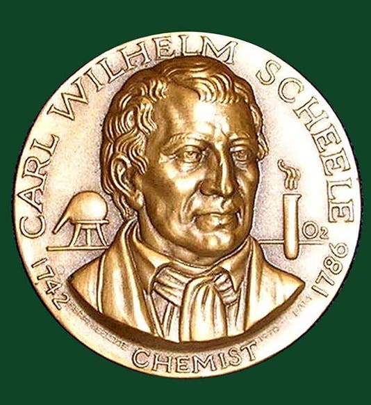Carl Wilhelm Scheele portrait, medal, Tulane University Libraries (digitallibrary.tulane.edu)