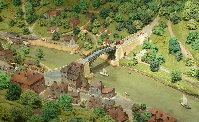 Model of Iron Bridge, Ironbridge Gorge Museum (Ironbridge Gorge Museum via Wikimedia commons)