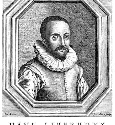 Portrait of Hans Lipperhey, engraving, in Pierre Borel, <i>De vero telescopii inventore</i>, 1655 [1656] (Wikimedia commons)