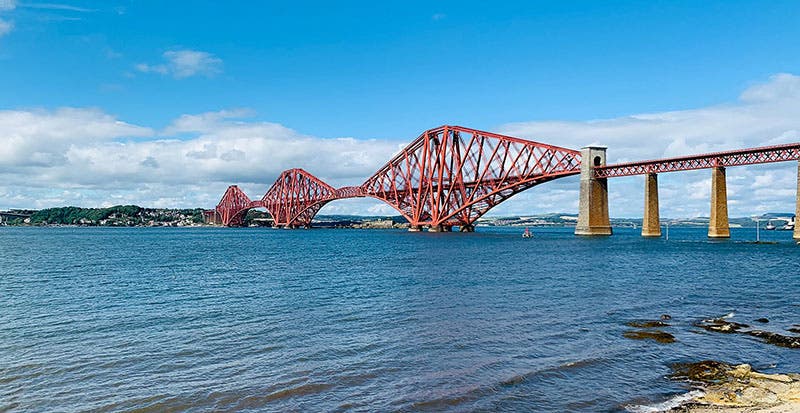 Forth Bridge, Firth of Forth, Scotland, opened in 1890, modern photograph (Wikimedia commons)