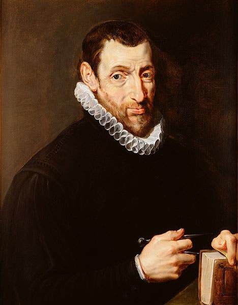 Portrait of Christophe Plantin, oil on canvas, by Peter Paul Rubens, 1612, Plantin-Moretus Museum, Antwerp (Wikimedia commons)