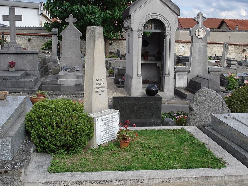 Memorial for Évariste Galois, Bourg-la-Reine, Paris (Wikimedia commons)