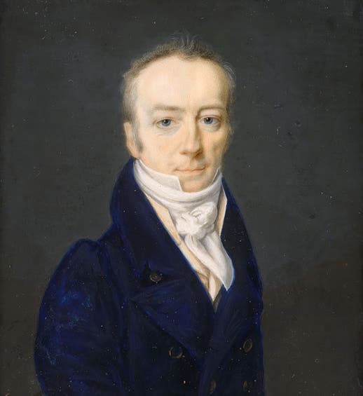 Portrait of James Smithson, miniature (3” high), gouache on ivory, by Henri-Joseph Johns, 1816, National Portrait Gallery, Smithsonian Institution, Washington, D.C. (npg.si.edu)