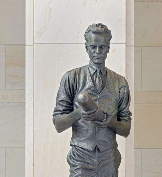 Statue of Philo Farnsworth, National Statuary Hall, Washington, D.C., sculpted by James R. Avati, 1990 (Architect of the Capitol)
