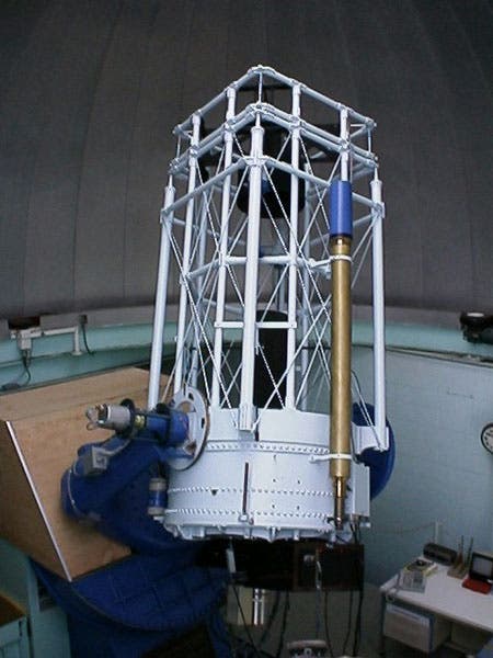 The first commercial Ritchey-Chrétien telescope, built for the U.S. Naval Observatory in Washington and then moved to their Flagstaff Station, where it is still in use (Wikimedia commons)