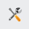 Icon of a screwdriver and a wrench
