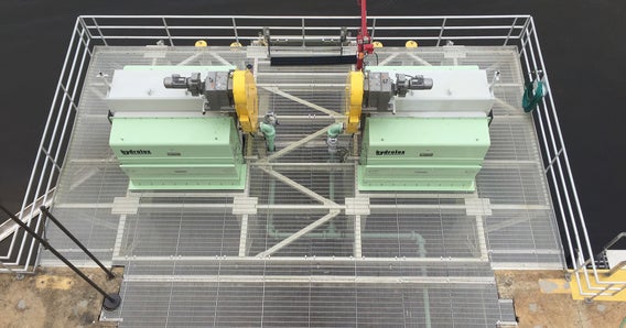 Hydrolox equipment on platform