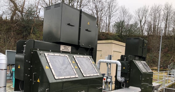 Hydrolox Series 1800 head section at Northumbrian Water's Warkworth water treatment facility