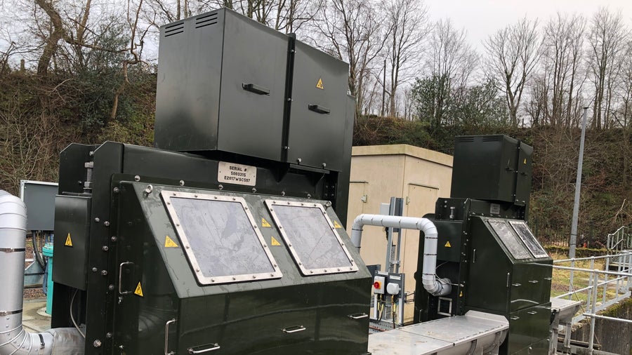 Hydrolox Series 1800 head section at Northumbrian Water's Warkworth water treatment facility