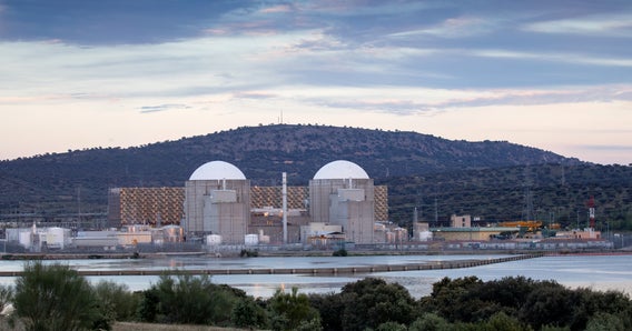 Nuclear plant on a river