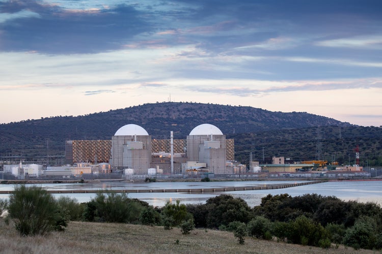 Nuclear plant on a river