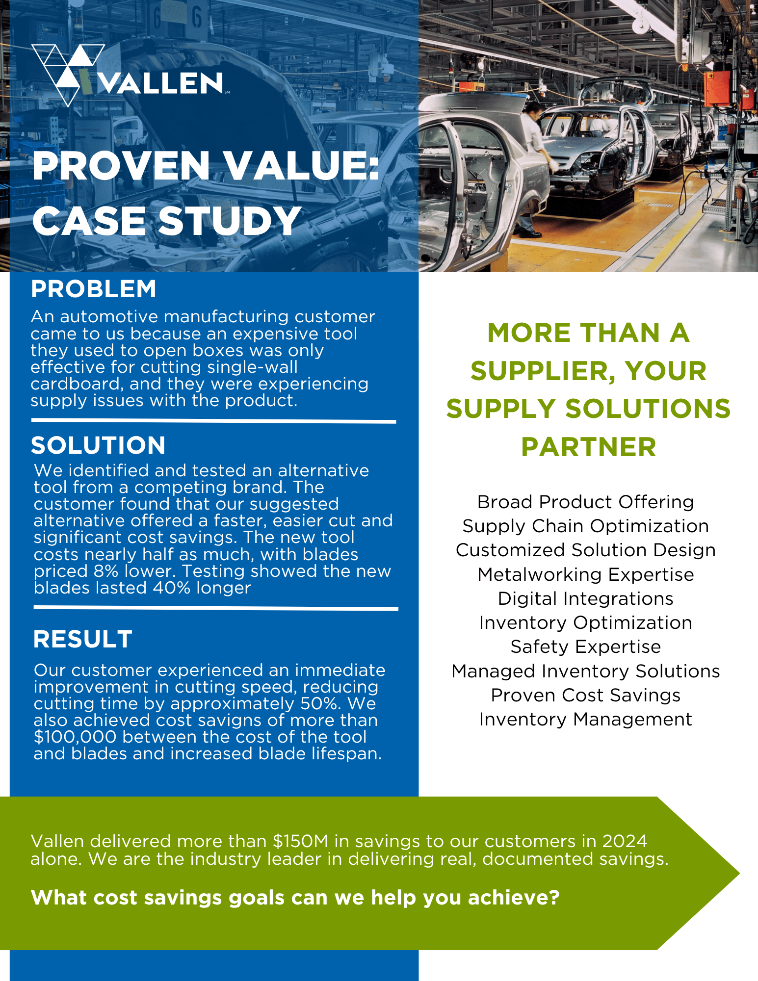 Automotive Tool Change Case Study