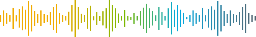 Sound wave graphic.
