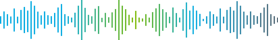 Sound wave graphic.
