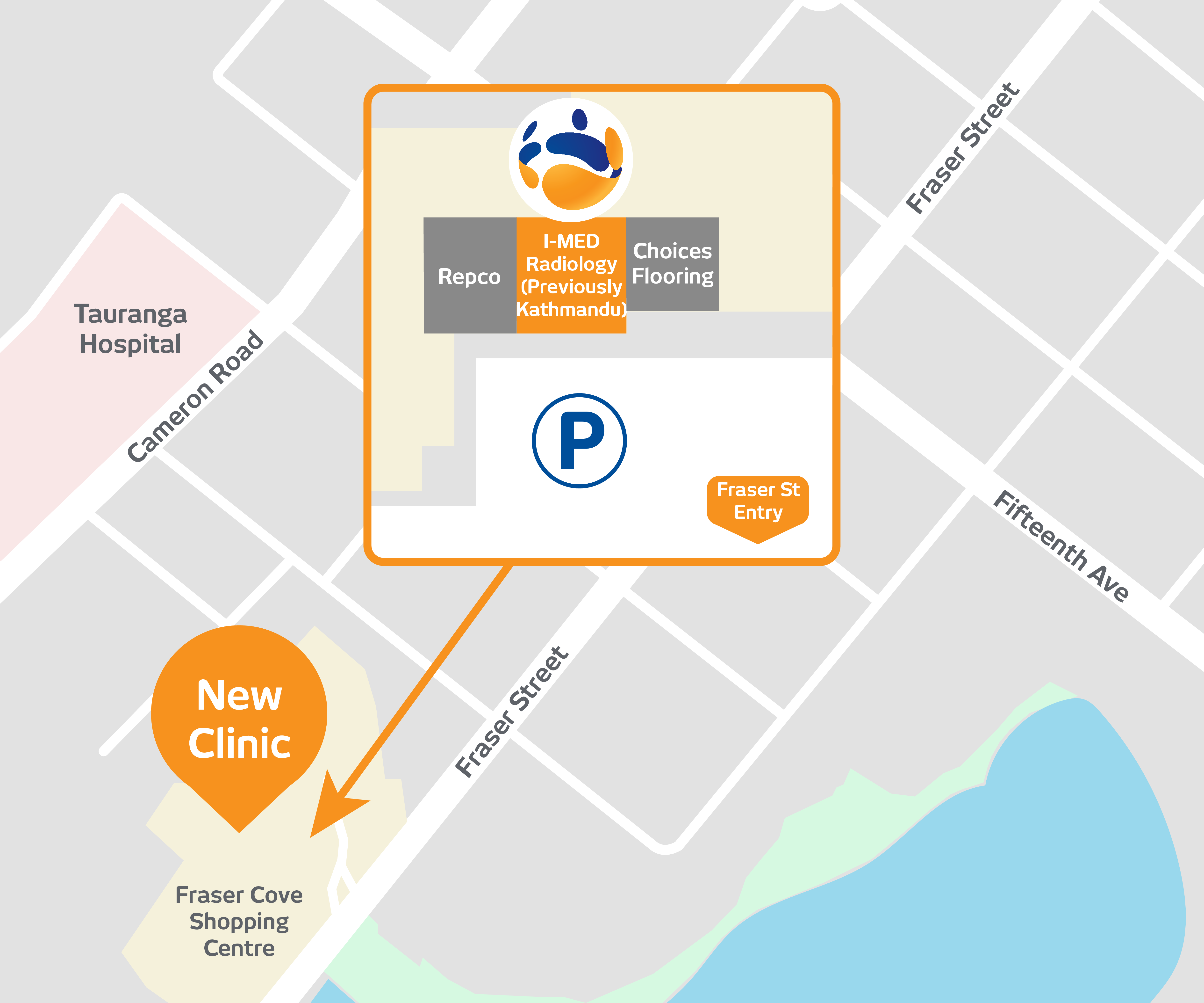 Map of our Tauranga clinic