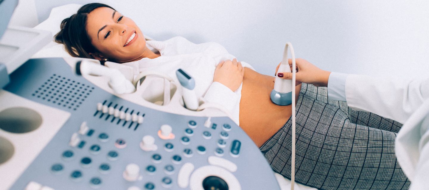 Image of woman having an ultrasound