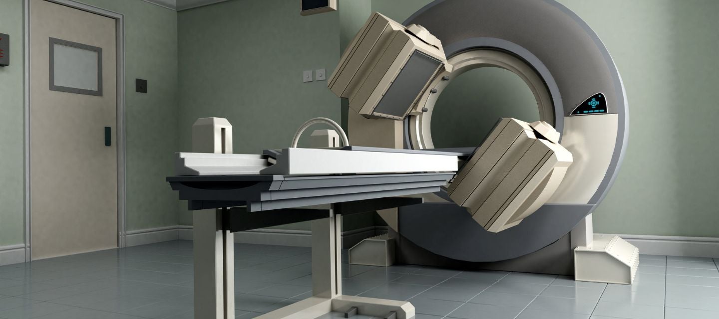 Image of a nuclear medicine scanning machine