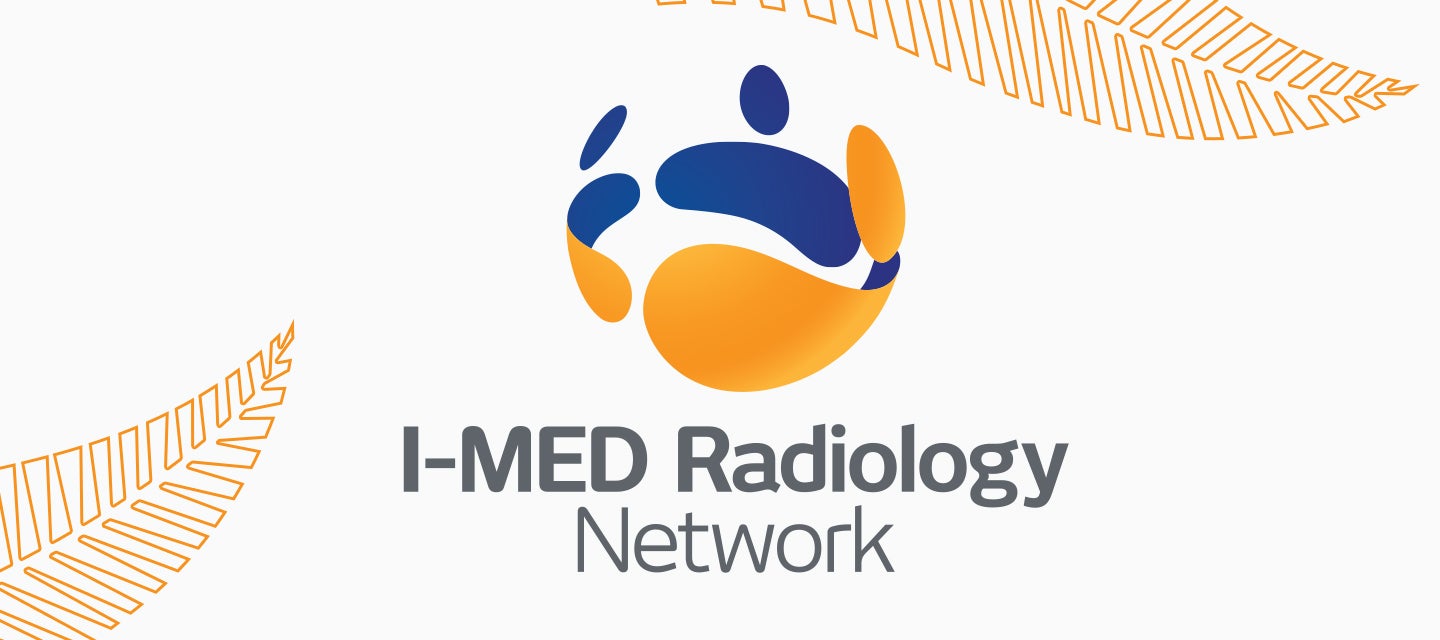 I-MED Radiology logo with NZ fern