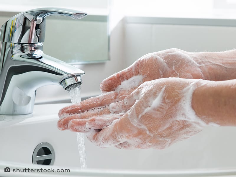cuci tangan secara rutin