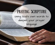 Praying scripture