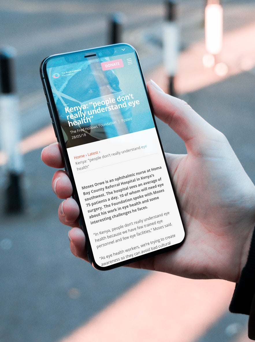 Fred Hollows Mobile Screen