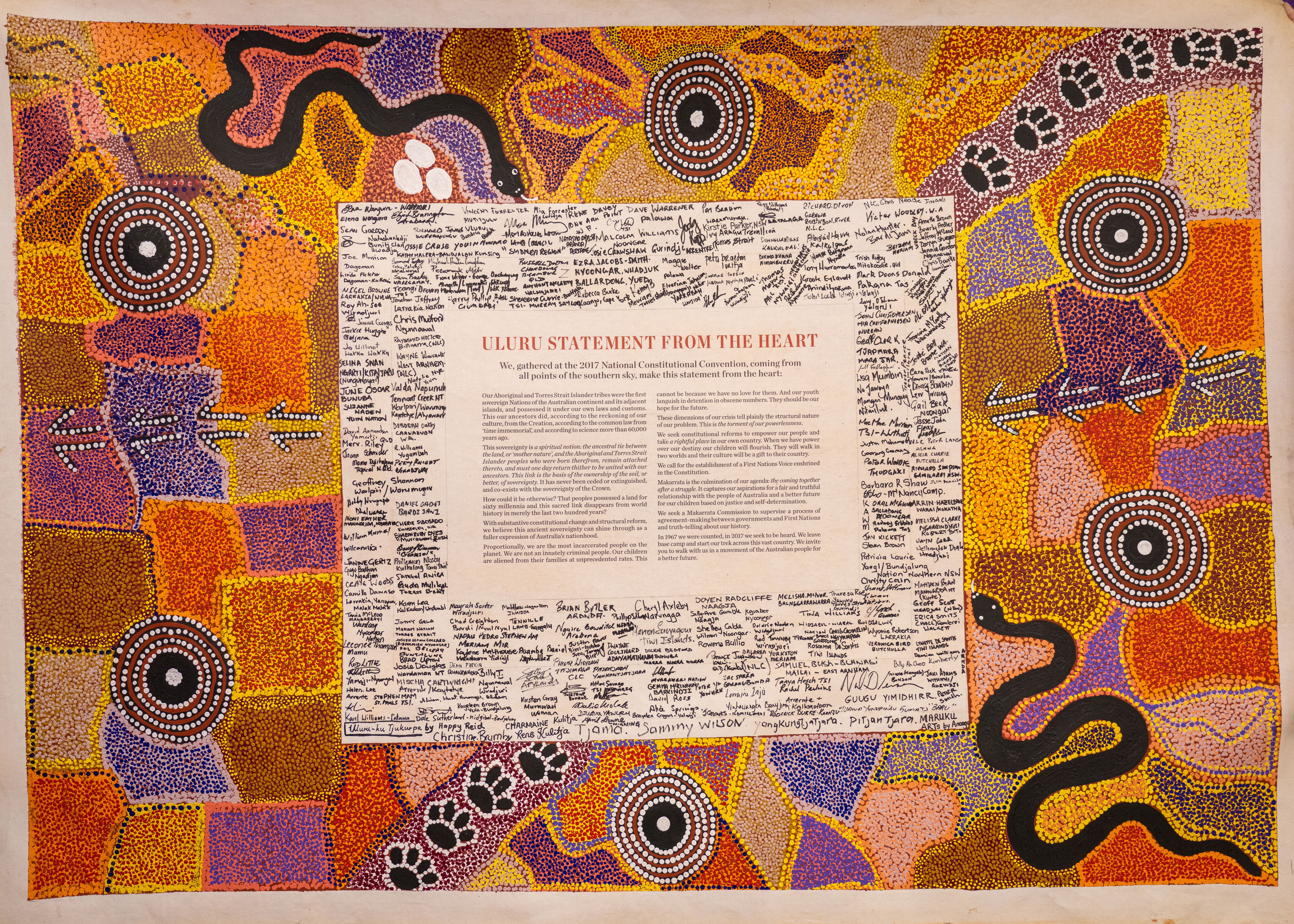 Picture of the Uluru Statement of the Heart