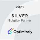 2021 Optimizely Silver Solution Partner badge