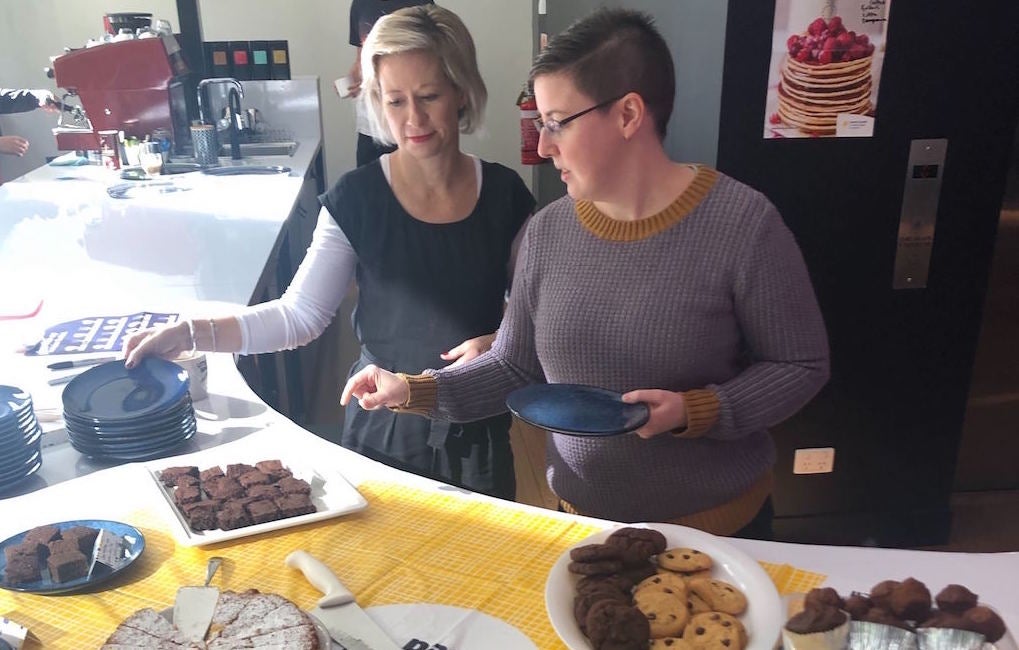 Renae and Belinda at Luminary's Biggest Morning Tea 2019