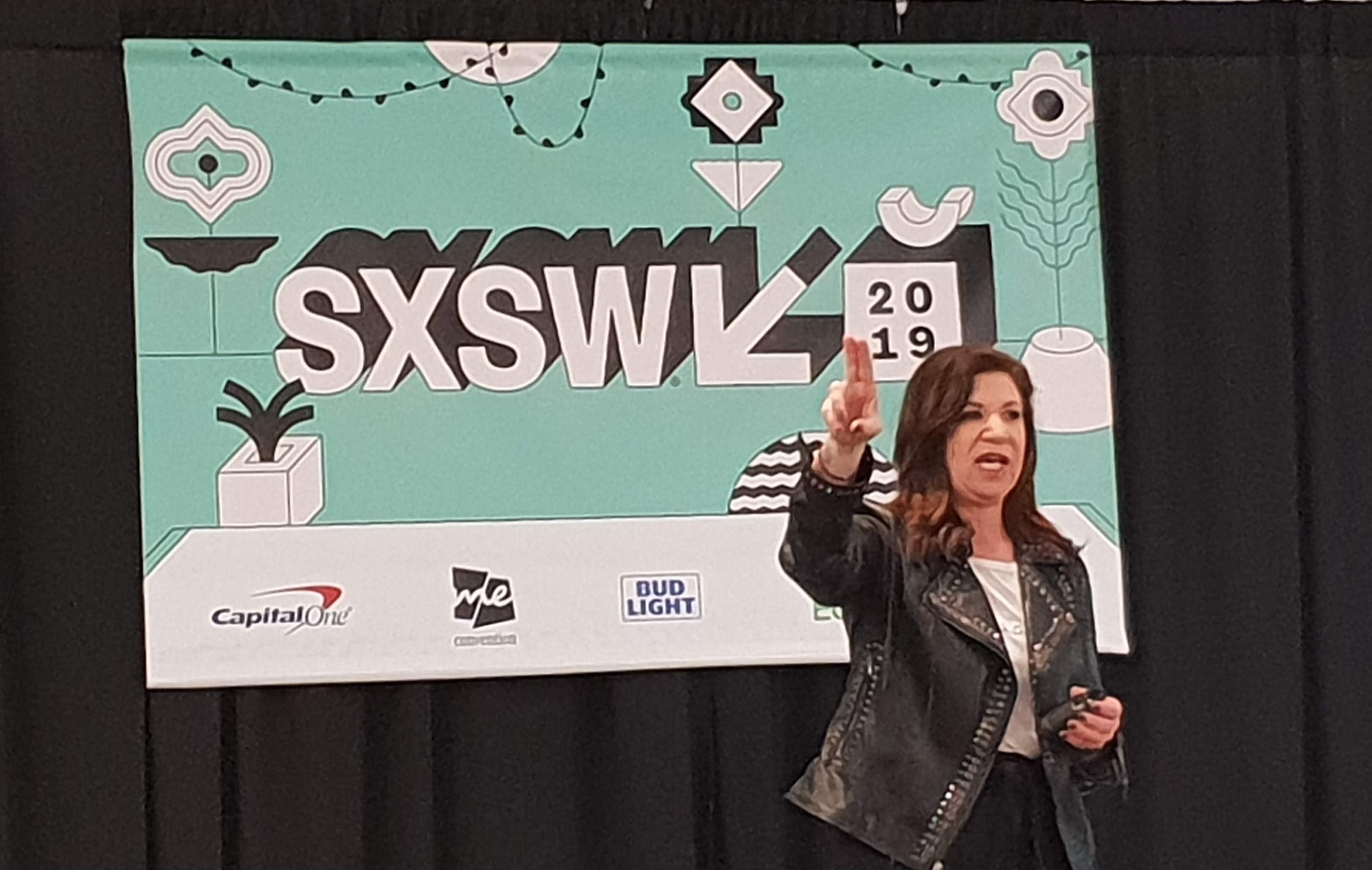 Deb Gabor speaking at SXSW 2019