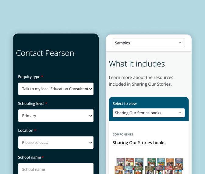 Picture of the Pearson interface
