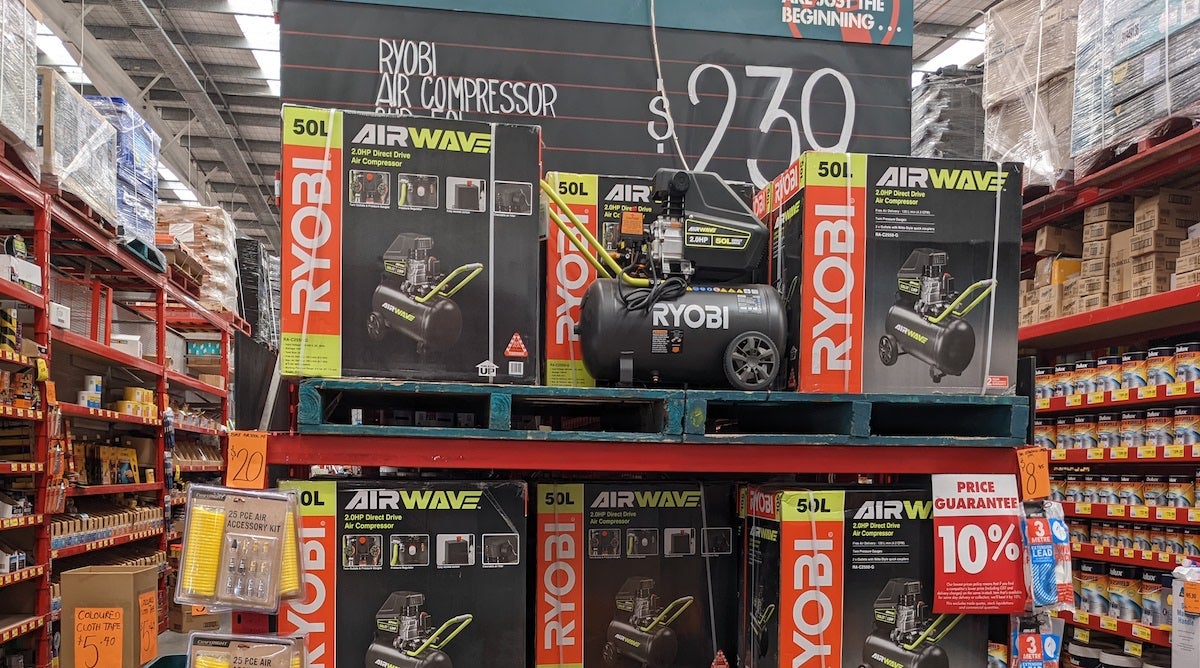 Picture of a Ryobi product at Bunnings Warehouse