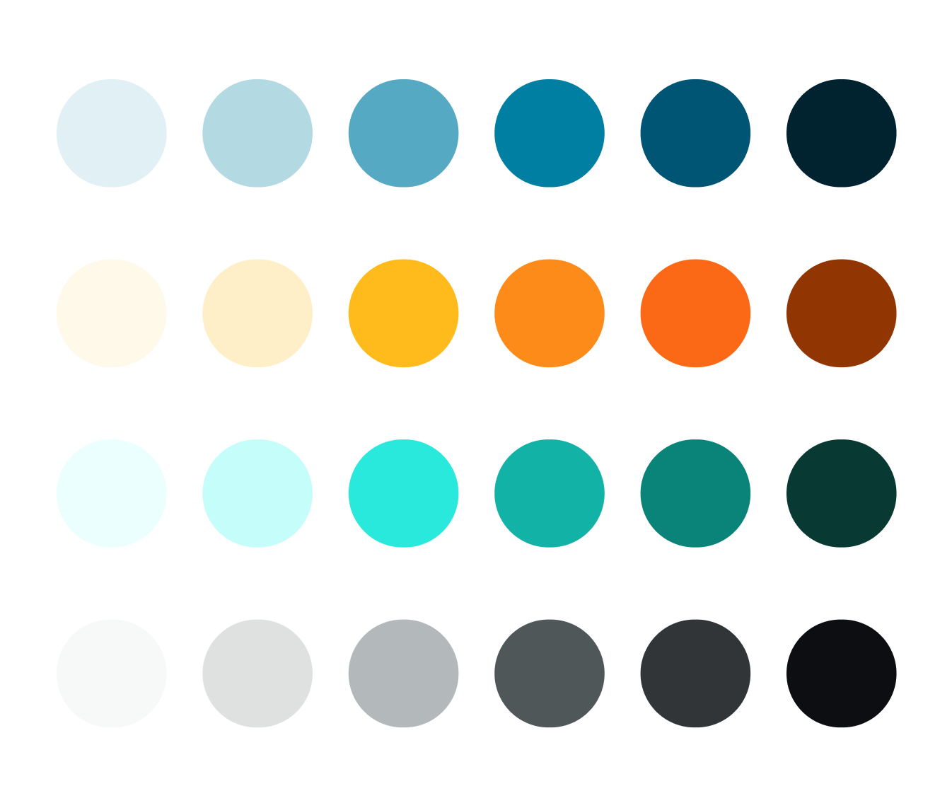 Picture of the Pearson colour palette