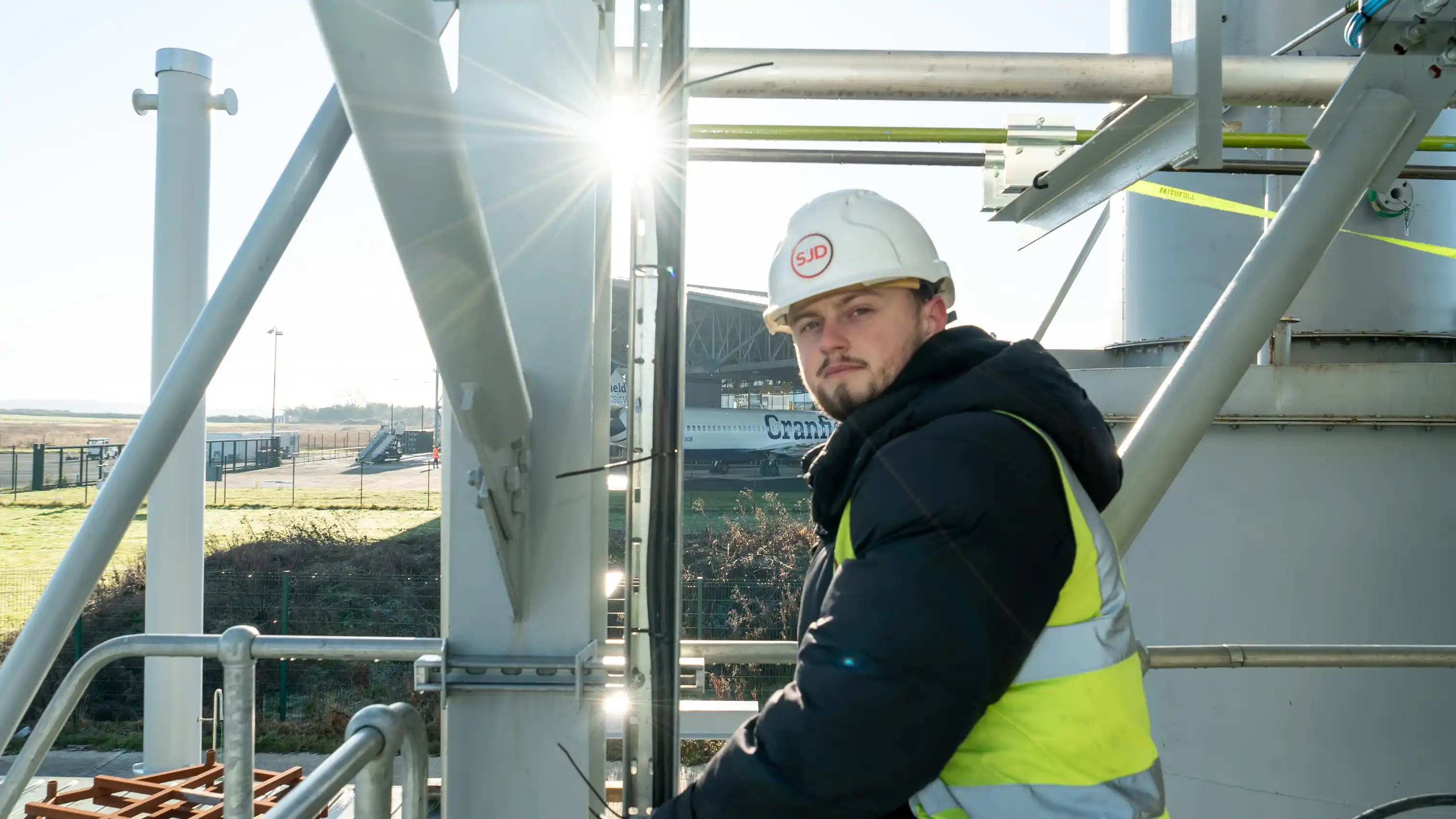 Engineering student learning Construction and Building Services Engineering skills