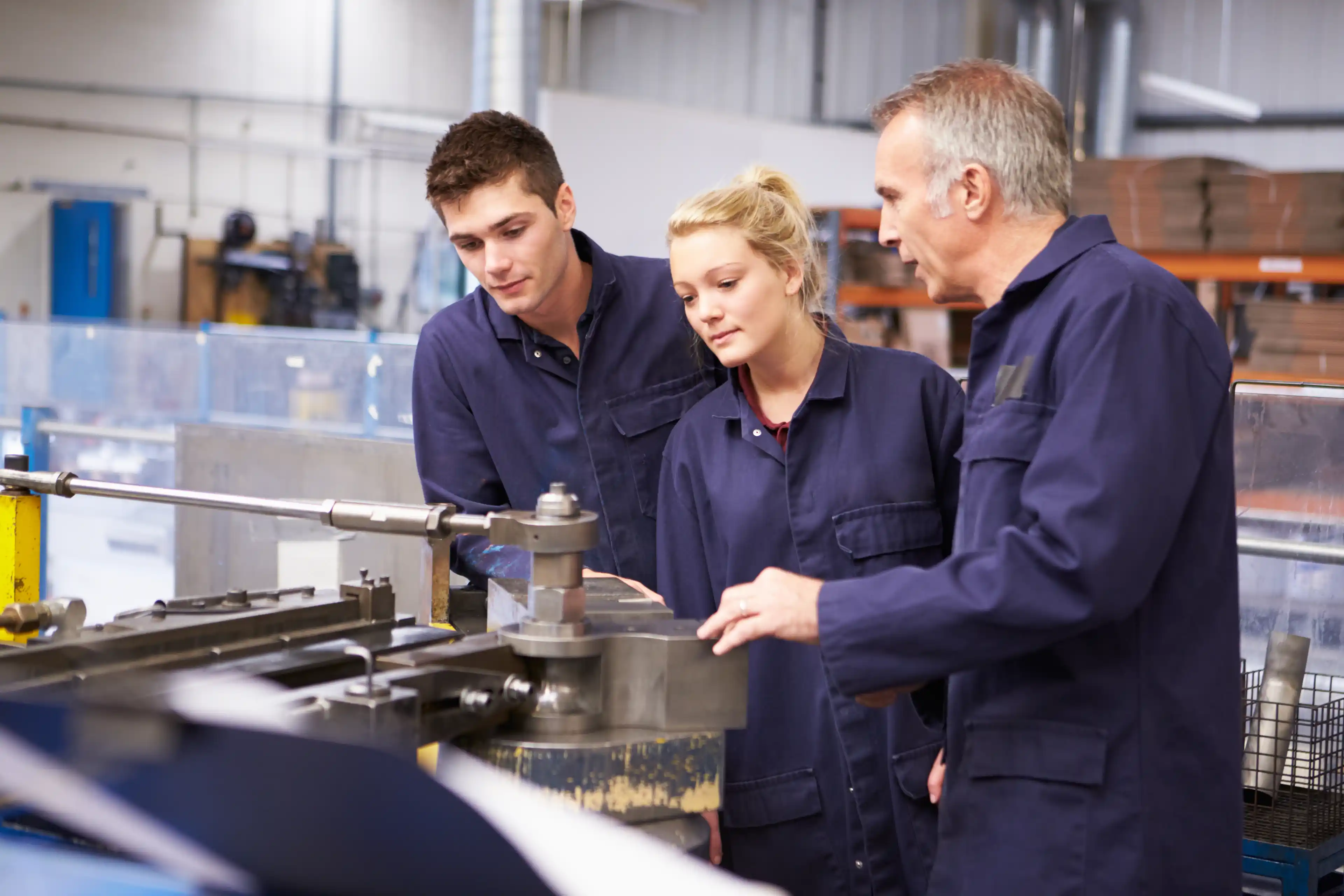 Teacher delivering an engineering qualification