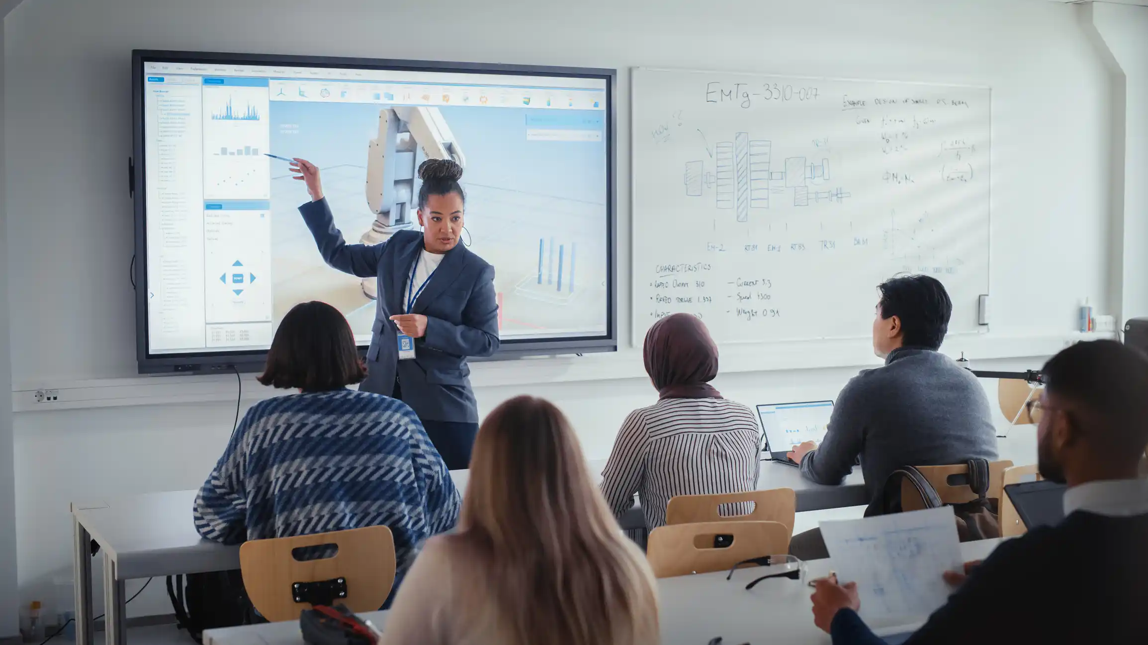 Teaching a manufacturing qualification in classroom