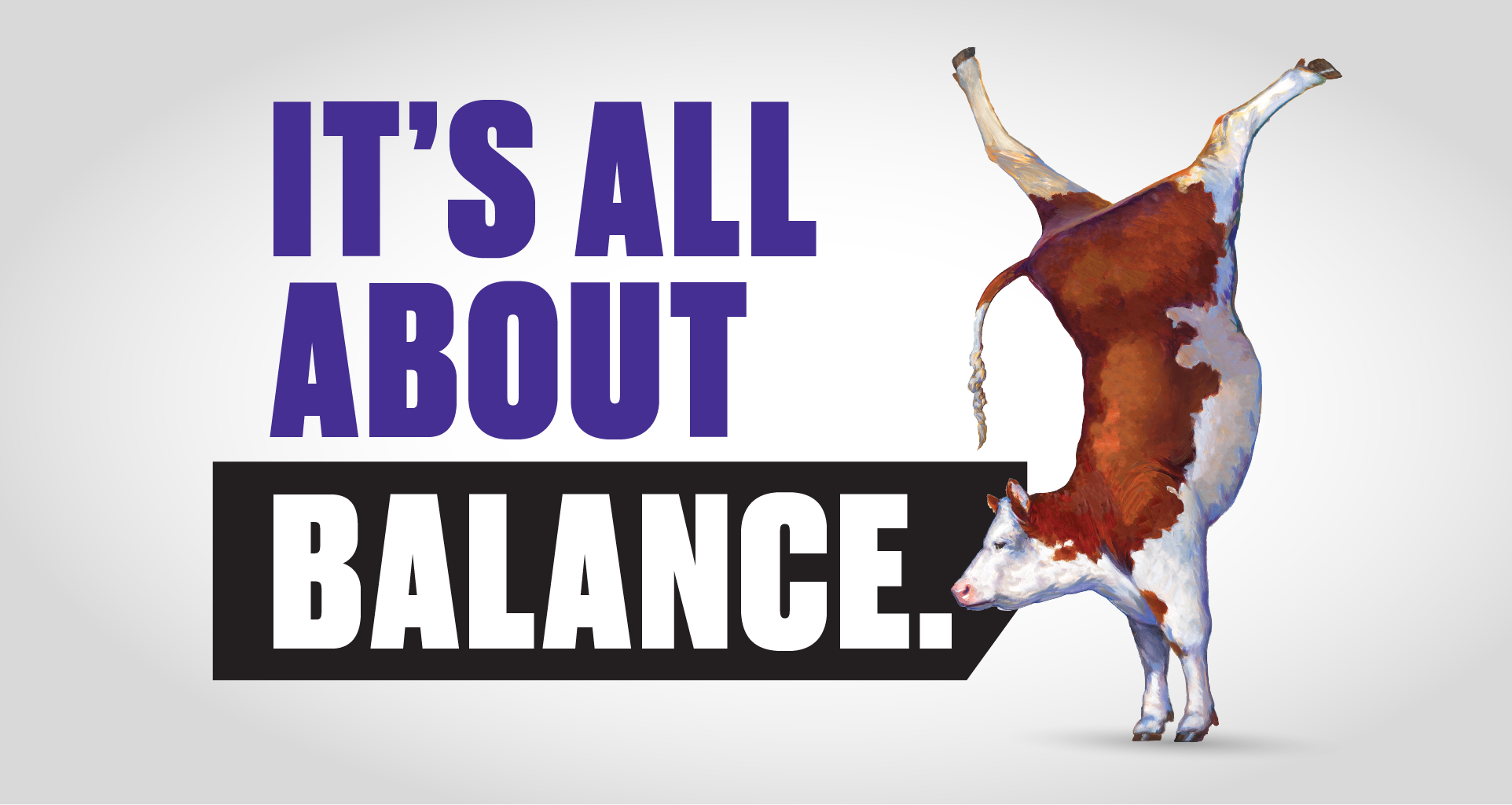 image its all about balance cow doing handstand