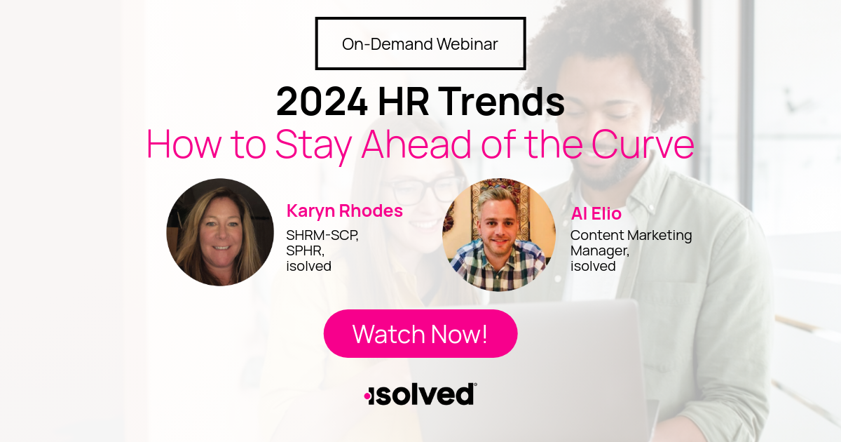 2024 HR Trends - How to Stay Ahead of the Curve