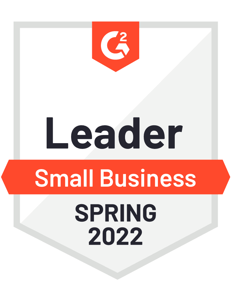 G2 Leader - Small Business Spring 2022 Badge 