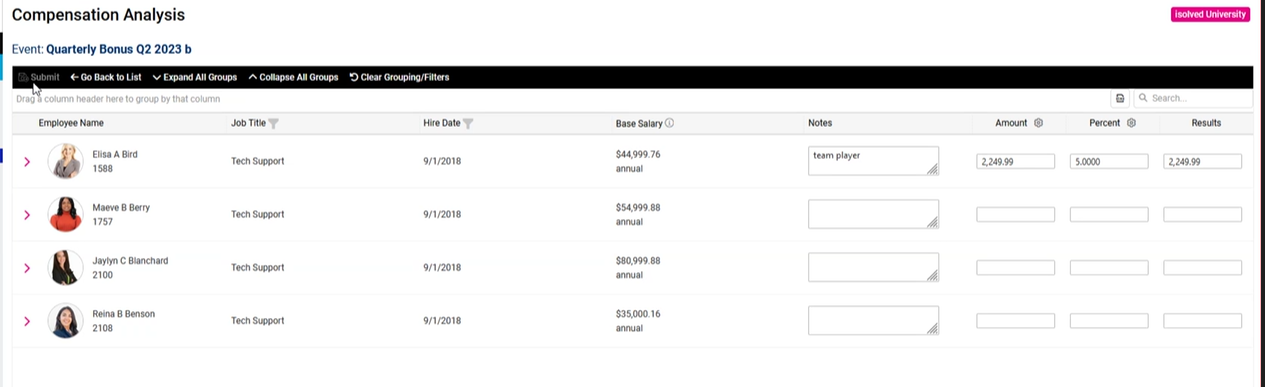 Compensation Management Compensation Analysis