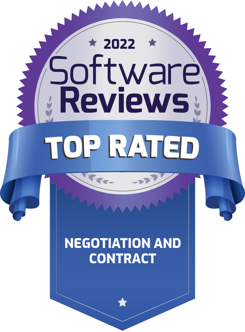 2022 Software Reviews Top Rated Negotiation and Contract badge 
