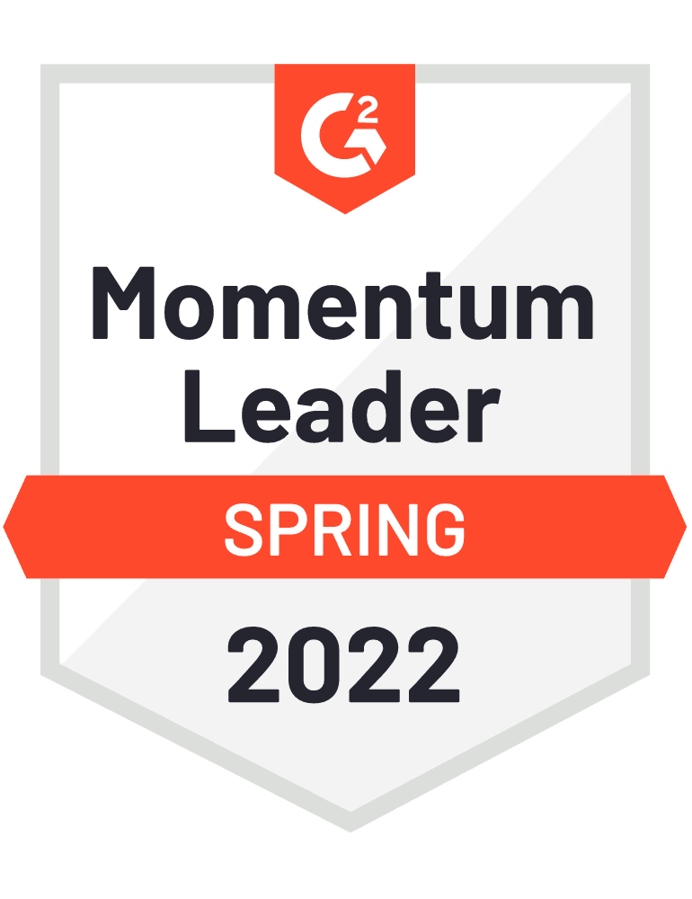 G2 Momentum Leader Spring 2022 Badge 