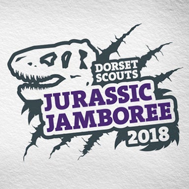 Dorset Scouts Jurassic Jamboree 2018 Logo
