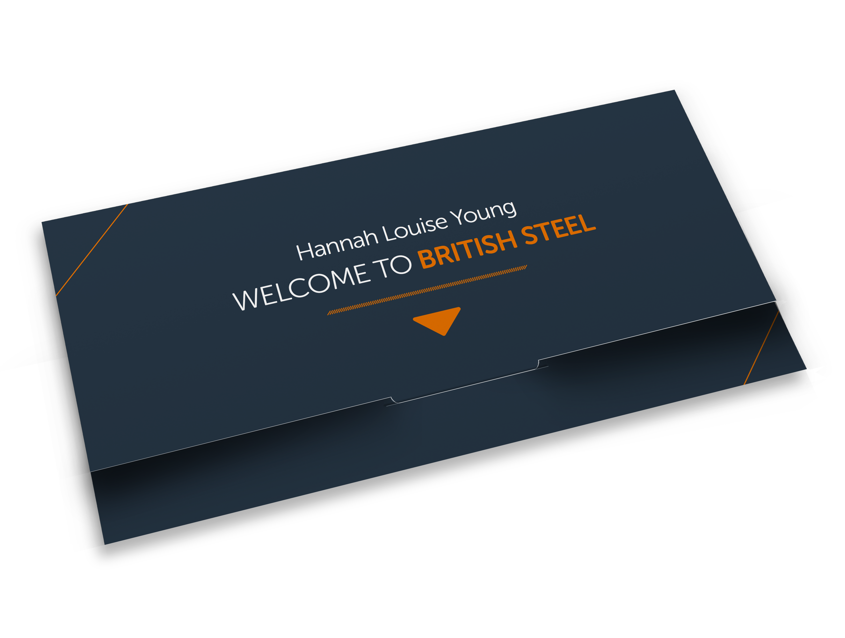 British Steel personalised direct mail mockup